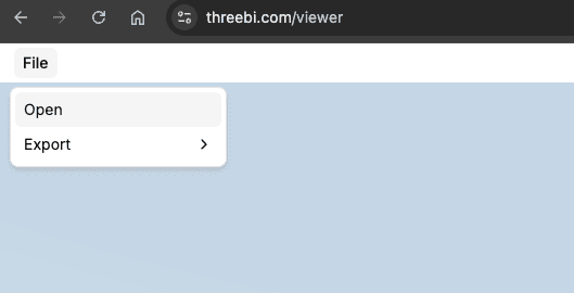 Open ifc file import dialog